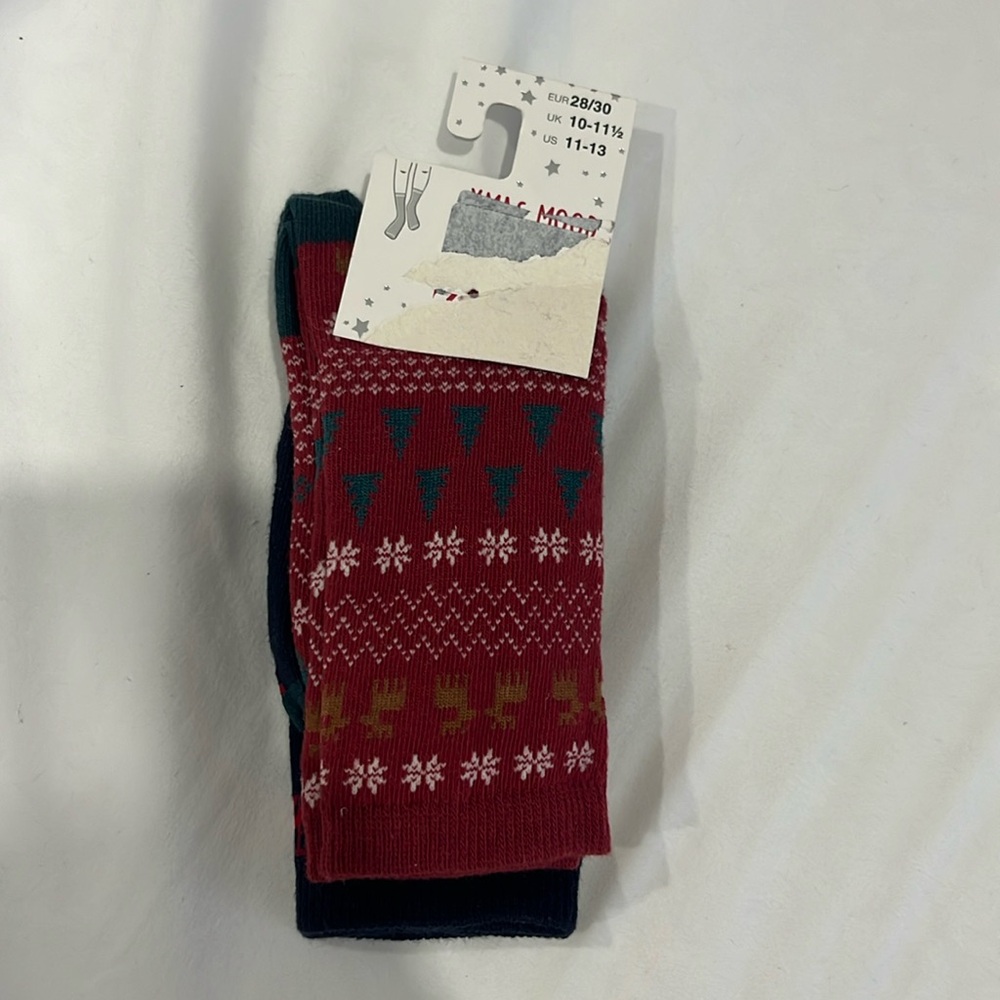 BNWT Zara Kids Christmas Socks Size 11-13